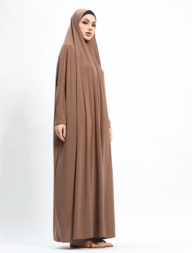 Mocha Jersey Jilbab